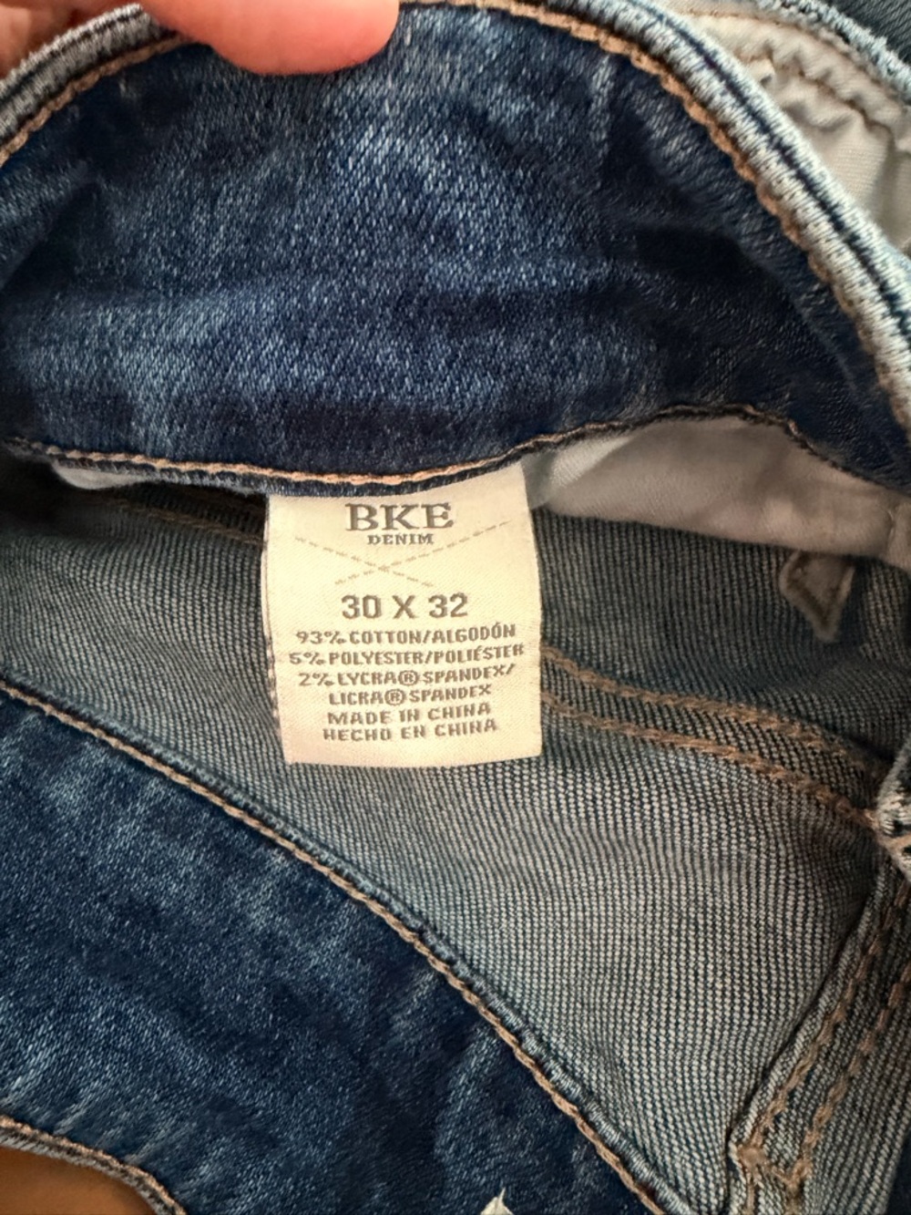 BKE Women's Distressed Medium Blue Flare Jeans high rise - parker’s - Picture 3 of 5